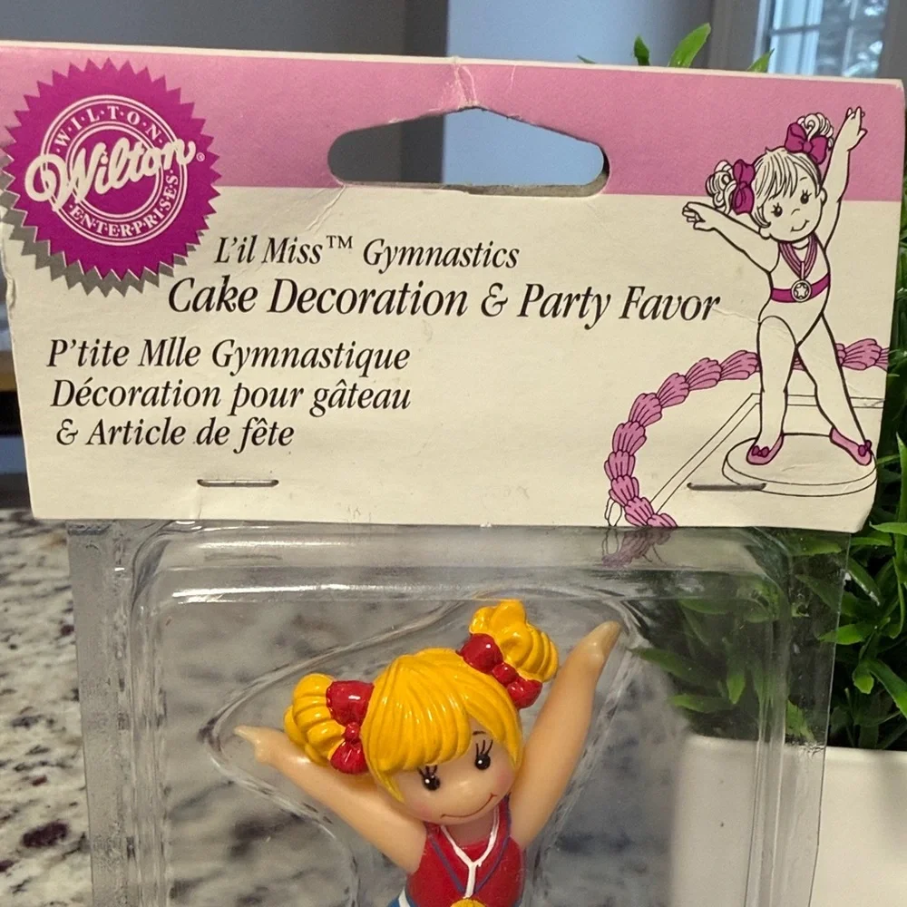 Wilton Lil' Miss Gymnastics Cake Toppers - Red, Blue, Yellow